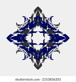 Vektorgrafik einer schönen, einzigartigen Mandala für Einladungskarte oder Hochzeitsdekoration