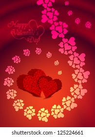 Vector illustration of beautiful Valentine's Day background.