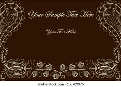 Vector illustration of beautiful vintage background
