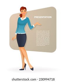 Vector illustration of Beautiful woman character image 