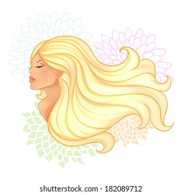 Vector illustration of Beautiful woman eps 10