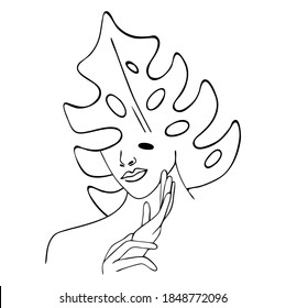 Vector illustration of Beautiful woman spa treatment. Beauty procedures