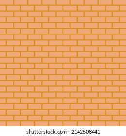Vector illustration of a beautiful yellow brick wall that alternates between them. for background