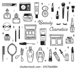 Vector illustration of beauty cosmetics