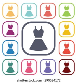 Vector illustration of beauty and fashion icons