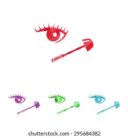Vector illustration of beauty and fashion icons