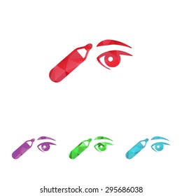 Vector illustration of beauty and fashion icons