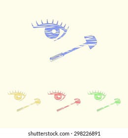 Vector illustration of beauty and fashion icons