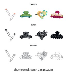 Vector illustration of beauty and fashion sign. Set of beauty and female stock vector illustration.