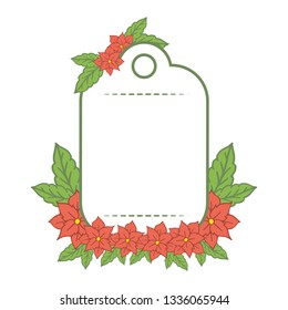 Vector illustration beauty orange flower frames bloom hand drawn