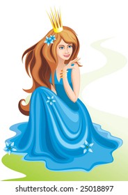 Vector illustration - beauty princess