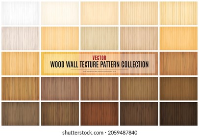 Vector Illustration beauty Wood Wall Floor Texture Pattern Background collection set.