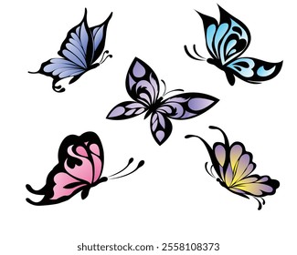 Vector Illustration Of Beautyfull  Butterfly
