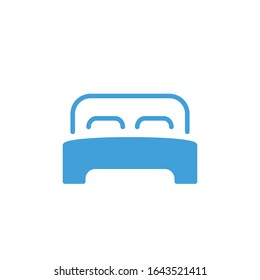 Vector illustration, bed icon template. 