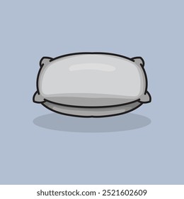 Vector illustration Bed Pillow. Vector design Pillow Bed. Pillow on Bed Icon design illustration and icon for website, digital and print