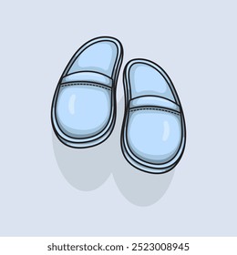 Vector illustration Bed Slipper. Vector design Slipper. Bed Slipper design illustration and icon for website, digital and print