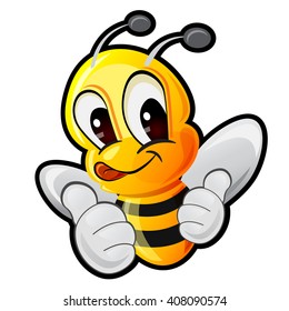 Vector Illustration of a Bee 