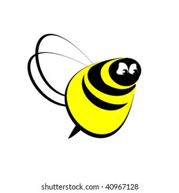 vector illustration of bee