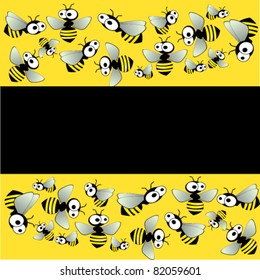 vector illustration of  bee