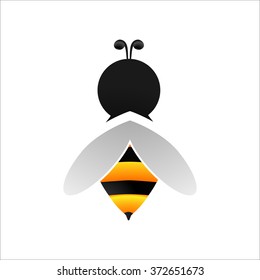 Vector illustration. Bee Icon