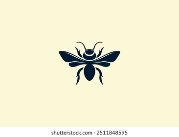 Vector illustration of Bee Modern Logo Design