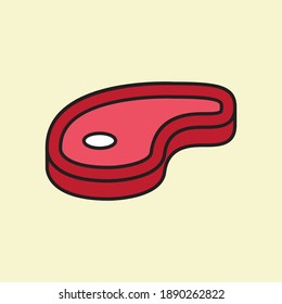 Vector illustration of beef. suitable for food products and restaurant menus.