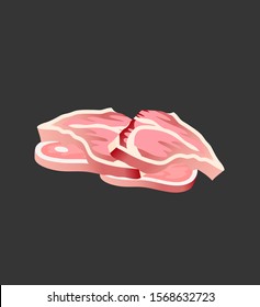 Vector illustration beef for work design
