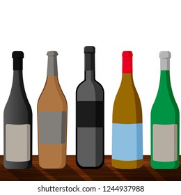 Vector illustration of beer bottle