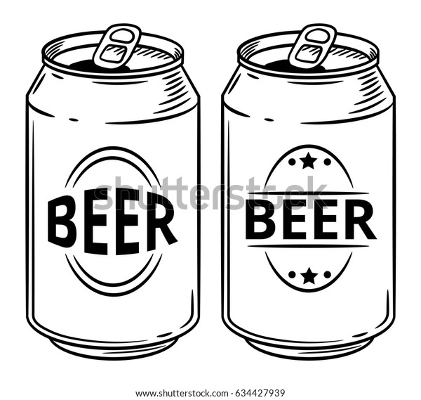 Vector De Stock Libre De Regalias Sobre La Cerveza De Ilustracion Vectorial Puede