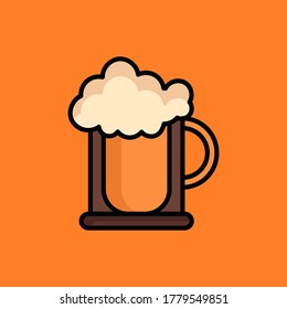 vector illustration of a beer drink