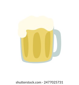 Vector illustration of beer glass