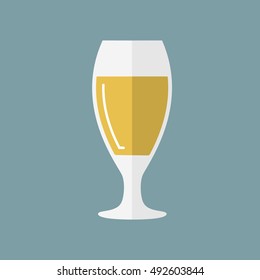 Vector illustration of beer glass