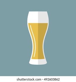 Vector illustration of beer glass