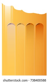 A vector illustration of beer glass