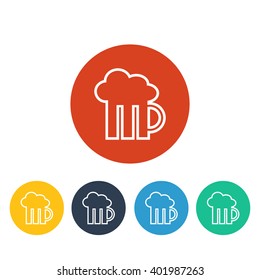 Vector illustration of beer icon