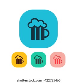 Vector illustration of beer icon