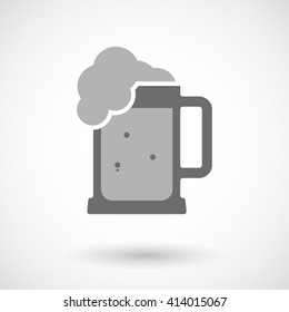 Vector illustration of a beer jar icon