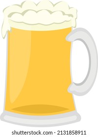 Vector illustration of a beer mug