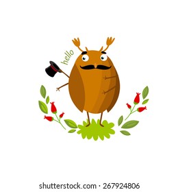 Vector illustration of the beetle