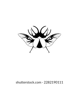 vector illustration of a beetle insect