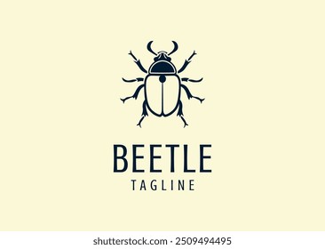Vector illustration of Beetle Logo Design