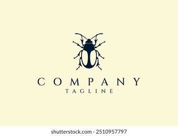 Vector illustration of Beetle Logo Design