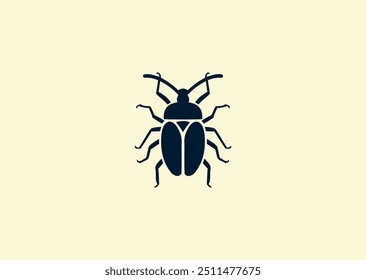 Ilustração vetorial do design do logotipo do besouro