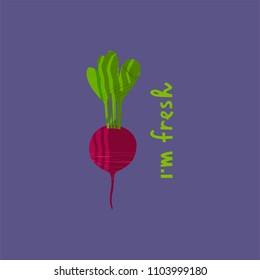 Vector illustration of beetroot