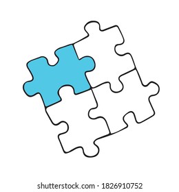 Vector illustration of the behavior of children with autism. World autism awareness day.isolated on a white background.