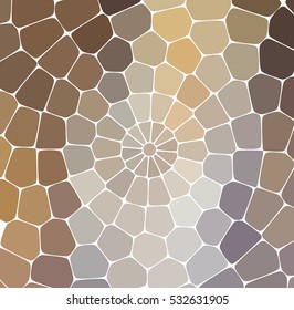 vector illustration - beige abstract mosaic stone banner