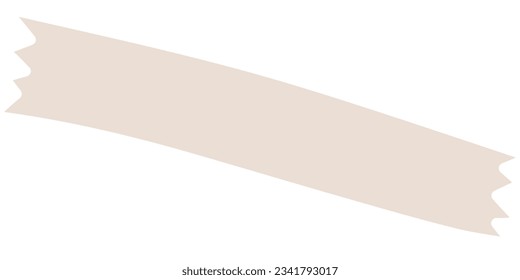 Vector illustration of a beige ribbon.