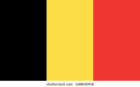 vector illustration of Belgium flag