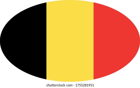 vector illustration of Belgium flag