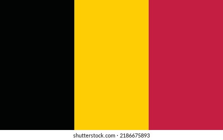 vector illustration of Belgium flag.